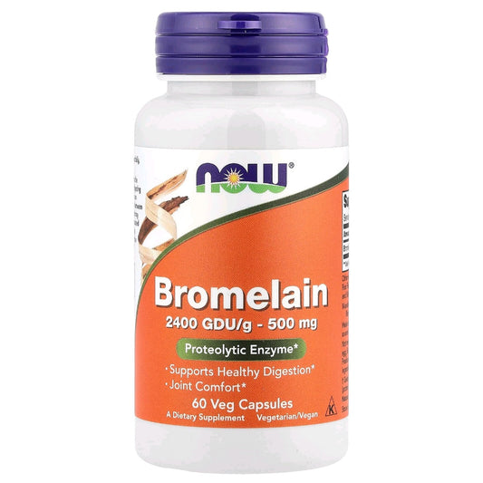 NOW Foods, Bromelain, 500 mg, 60 Capsules