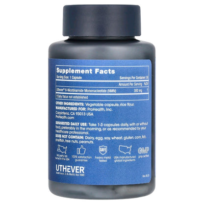 ProHealth Longevity, NMN PRO 300, 300 mg, 30 Capsules