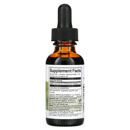 Swanson, Mullein Leaf Liquid Extract, Alcohol & Sugar Free, 29.6 ml