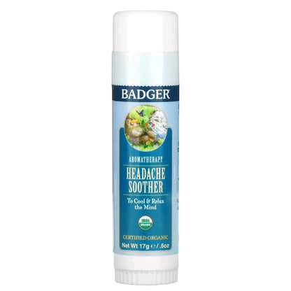 Badger, Aromatherapy, Headache Soother, Peppermint & Lavender, 17 g