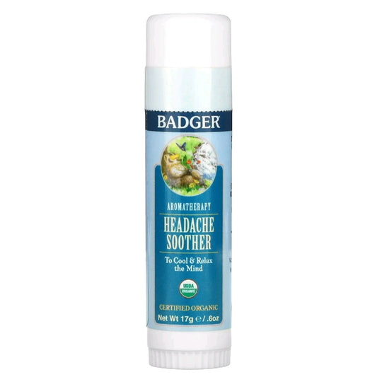 Badger, Aromatherapy, Headache Soother, Peppermint & Lavender, 17 g