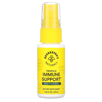 Beekeeper's Naturals, Propolis Immune Support, Daily Throat Spray, 30 ml