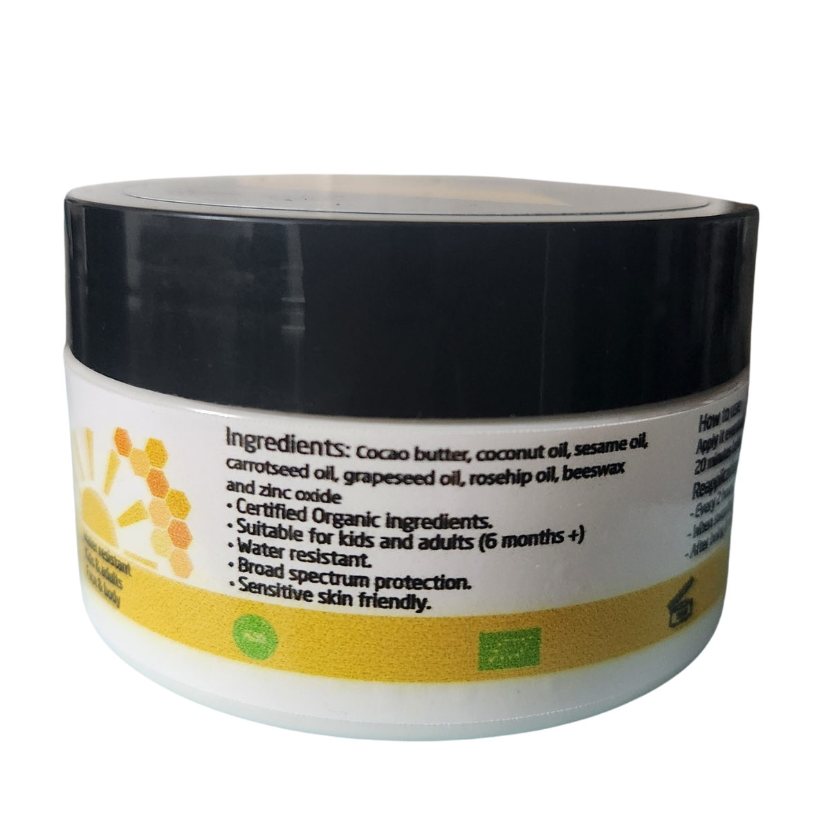 Ishtar, Organic Sunscreen SPF 50, 100% Natural, 100g