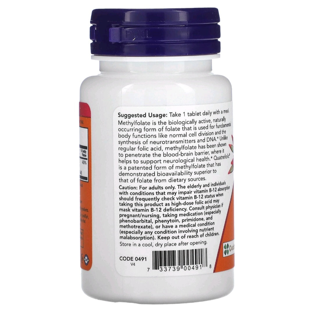 NOW Foods, Methylfolate, 1000 mcg, 90 tablets