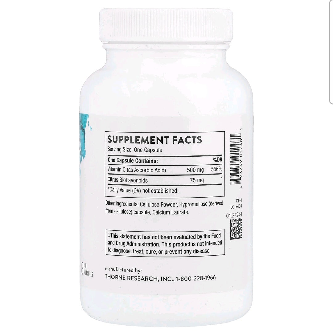 Thorne, Vitamin C with Flavonoids, 90 Capsules