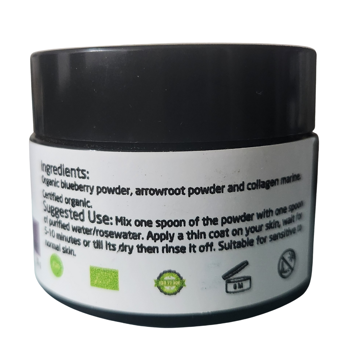 Ishtar, Organic Clay Mask with Blueberry Powder, 100% Natural