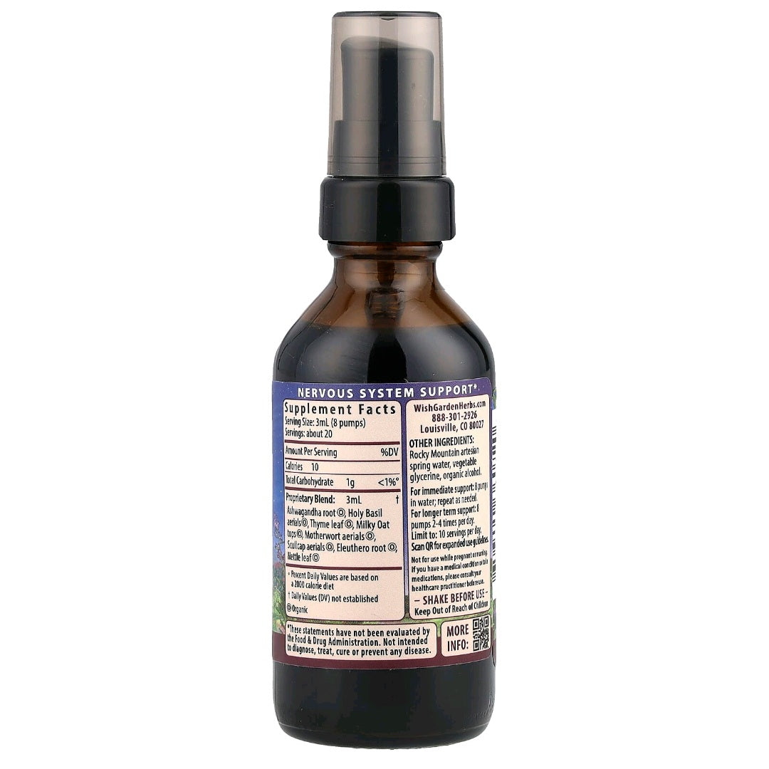 WishGarden Herbs, Deep Stress Daily Calm, 59 ml