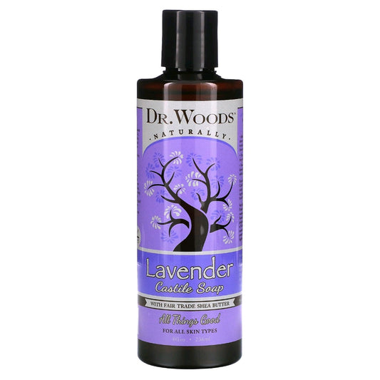 Dr. Woods, Lavender Castile Soap Shampoo with Fair Trade Shea Butter, 236 ml