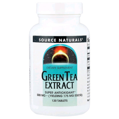 Natural Factors, Green Tea Extract, 500 mg, 120 Tablets