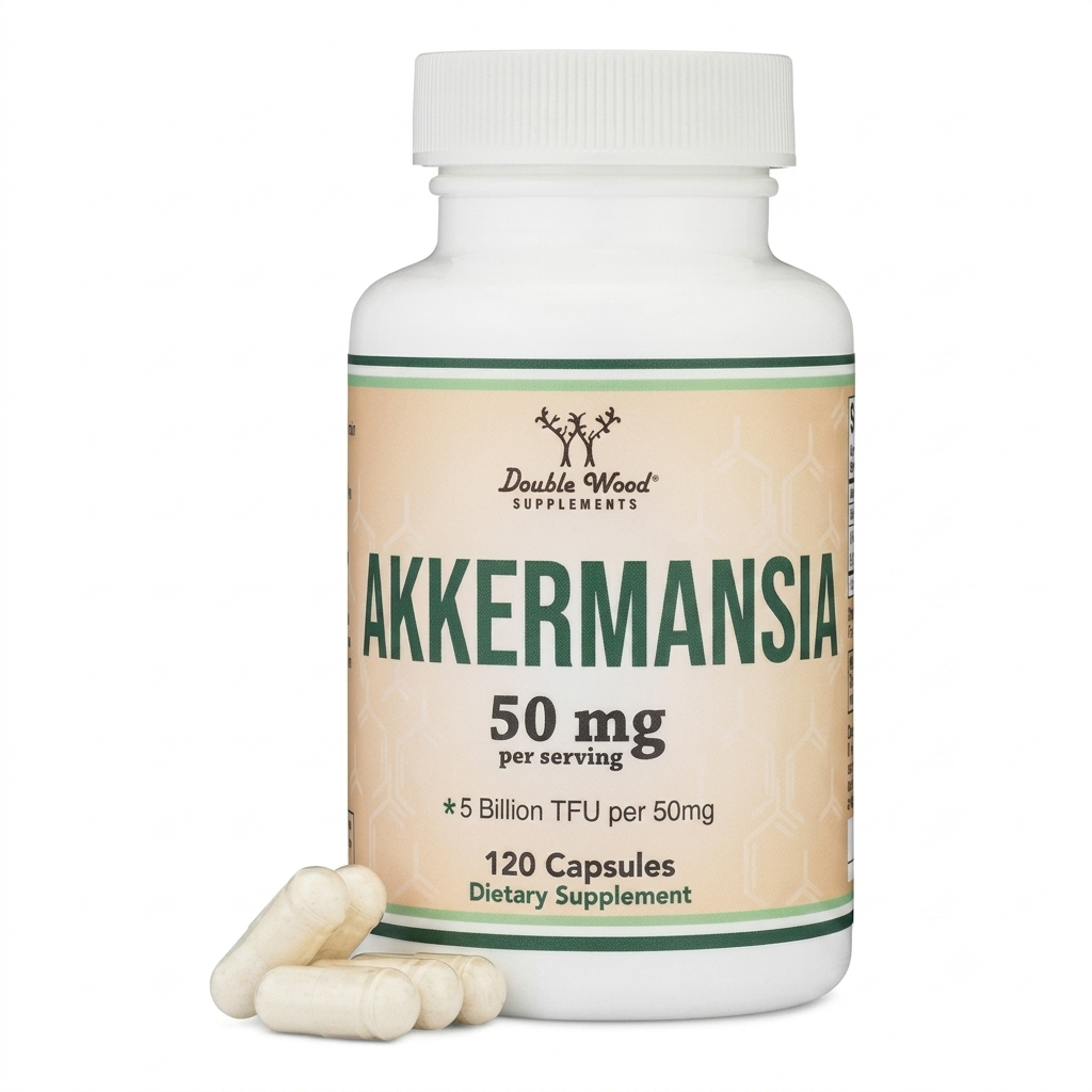 Double Wood, Akkermansia, 50 mg, 120 Caps