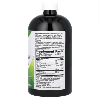 Nature's Way, Chlorofresh, Liquid Chlorophyll, Unflavored, 480 ml