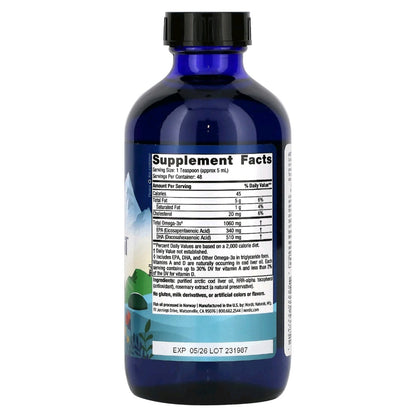 Nordic Naturals, Arctic Cod Liver Oil, Unflavored, 237 ml