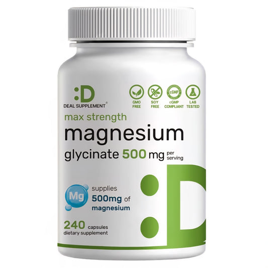 Deal Supplements, Magnesium Glycinate, 500 mg