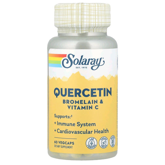 Solaray, Quercetin, Bromelain & Vitamin C, 60 Capsules