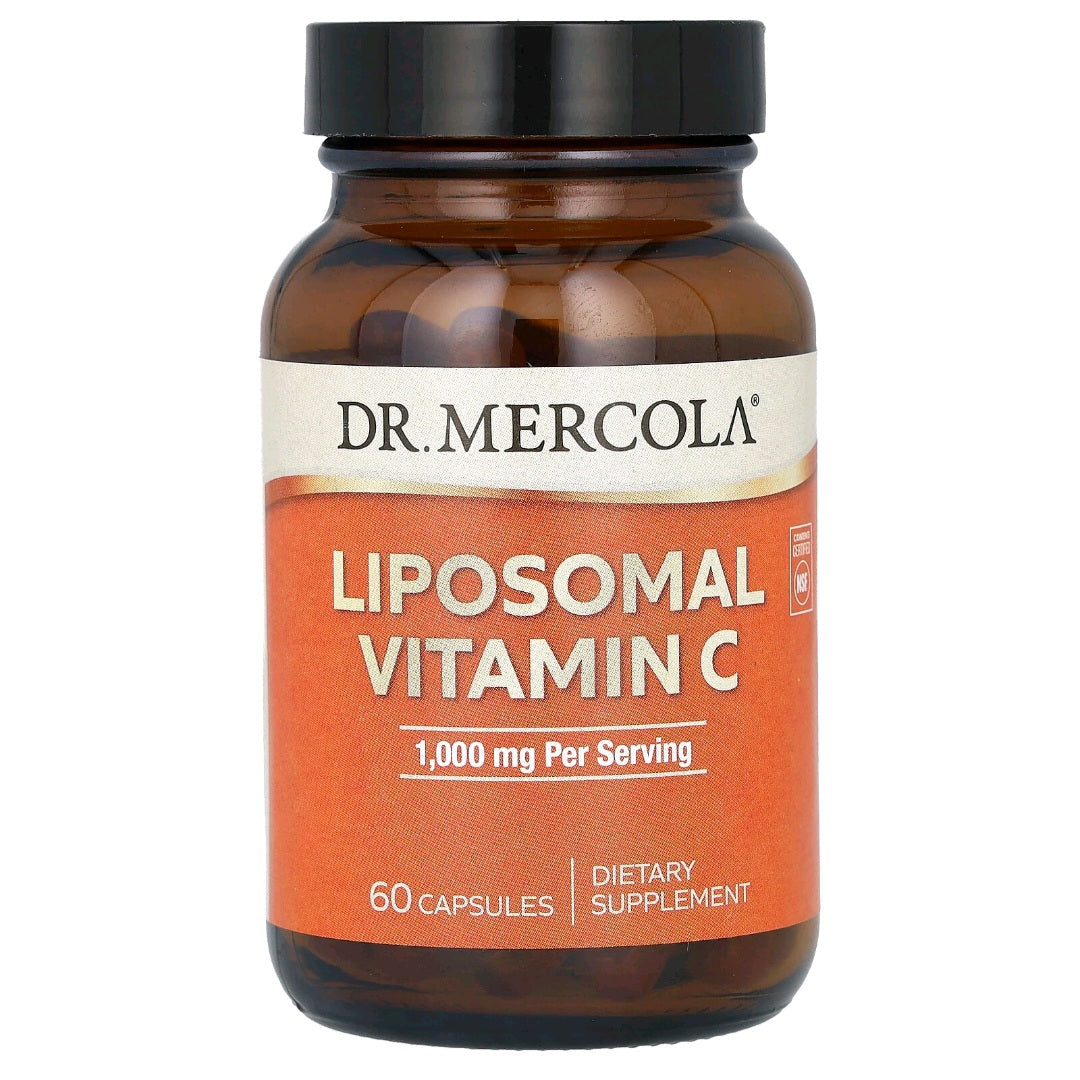 Dr. Mercola, Liposomal Vitamin C, 1000 mg, 60 Capsules (500 mg per Capsule)