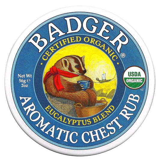 Badger, Aromatic Chest Rub, Eucalyptus Blend, 56 g