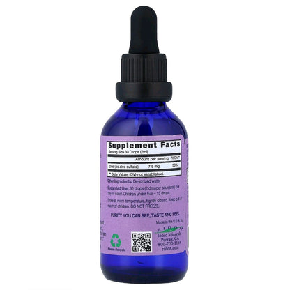 Eidon Ionic Minerals, Zinc, Liquid Concentrate, 60 ml