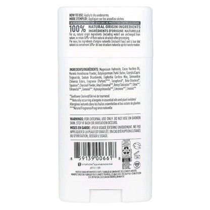 Schmidt's, Natural Deodorant, Charcoal and Magnesium, 75 g