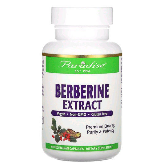 Paradise Herbs, Berberine Extract, 500 mg, 60 Capsules