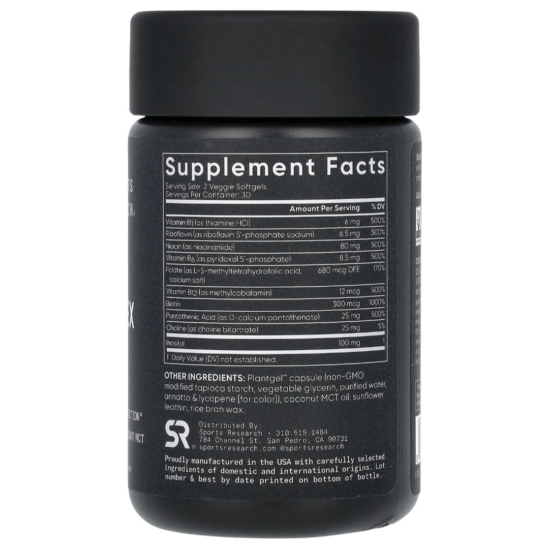 Sports Research, B-Complex, 60 Softgels