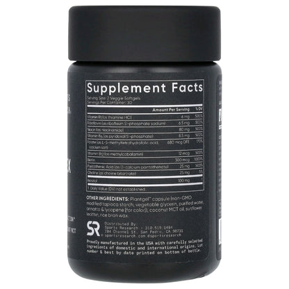 Sports Research, B-Complex, 60 Softgels
