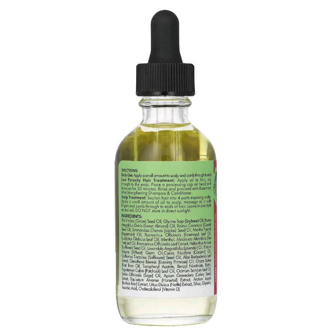 Mielle, Scalp and Hair Strengthening Oil, Rosemary, Mint, 59 ml
