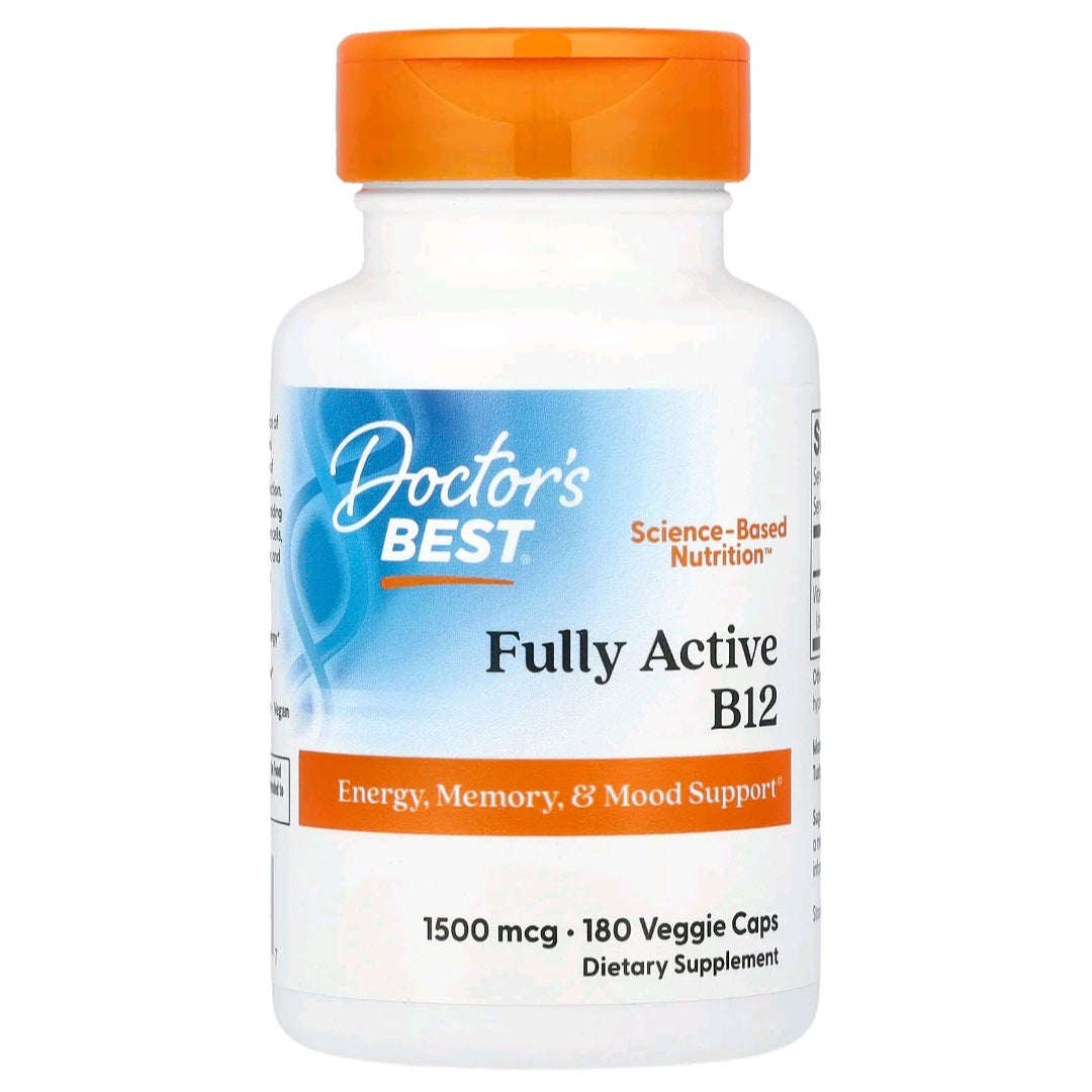 Doctor's Best, Fully Active B12, 1500 mcg, 180 Caps