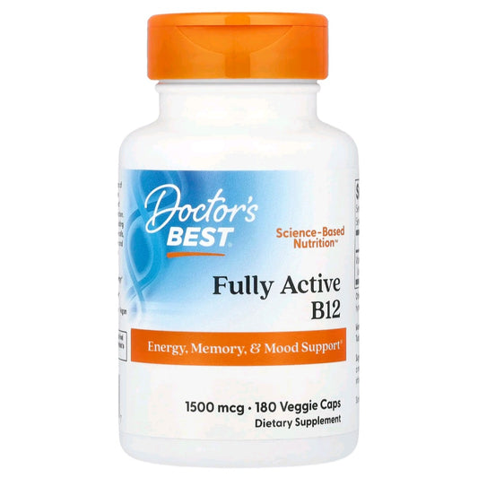 Doctor's Best, Fully Active B12, 1500 mcg, 180 Caps