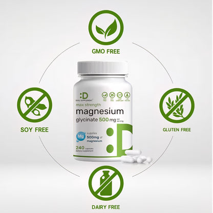 Deal Supplements, Magnesium Glycinate, 500 mg