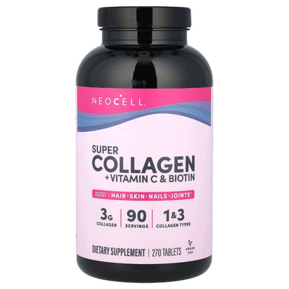 Neocell, Super Collagen + Vitamin C & Biotin, 270 Tablets