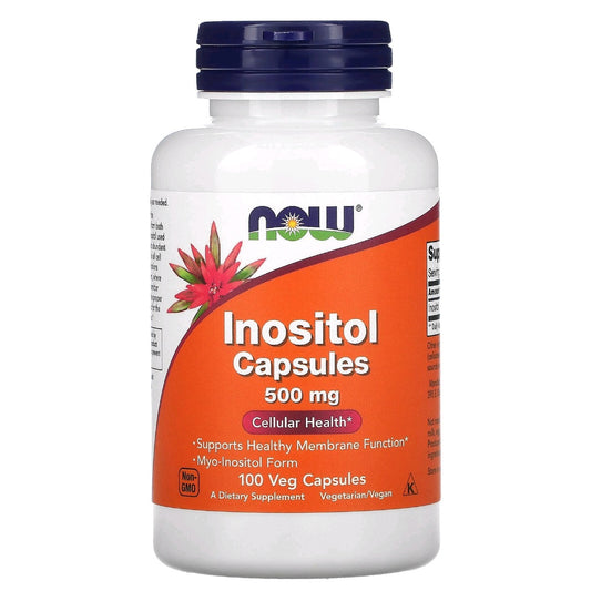 NOW Foods, Inositol Capsules, 500 mg, 100 Capsules