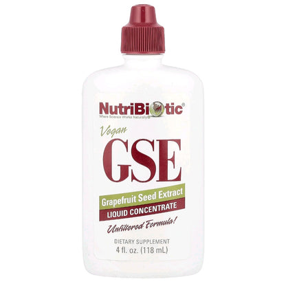 NutriBiotic, GSE, Grapefuit Seed Extract, Liquid Concentrate, 118 ml