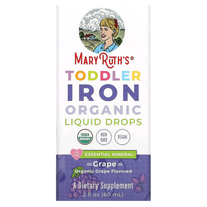 Mart Ruth's, Toddler Iron Organic Liquid Drops, 60 ml