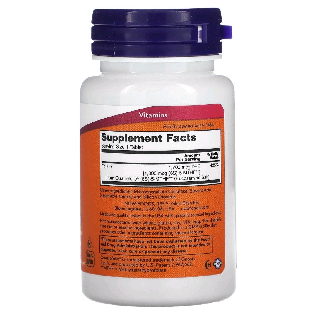 NOW Foods, Methylfolate, 1000 mcg, 90 tablets