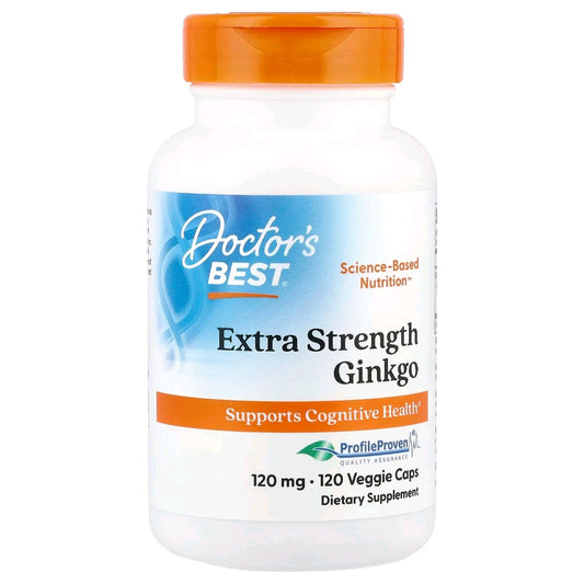 Doctor's Best, Extra Strength Ginkgo, 120 mg, 120 Capsules