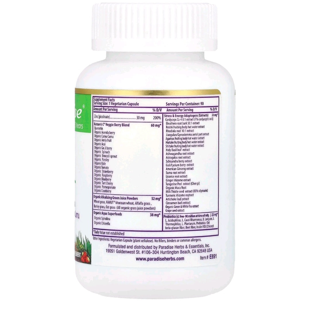 Paradise Herbs, Zinc Picolinate, 30 mg, 90 Capsules