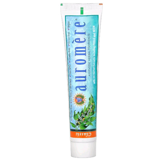 Auromere, Ayurvedic Herbal Toothpaste, Classic, 117 g