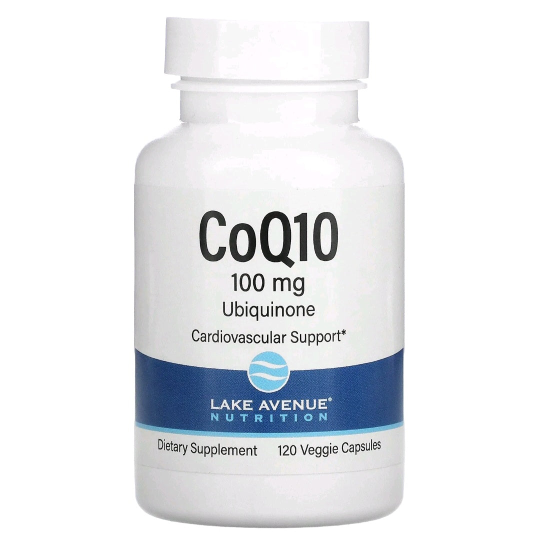 Lake Avenue, CoQ10, USP Grade Ubiquinone, 100 mg, 120 Capsules