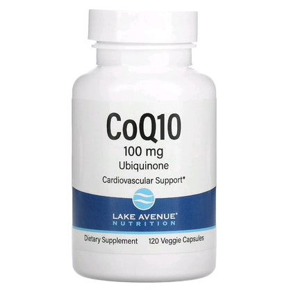 Lake Avenue, CoQ10, USP Grade Ubiquinone, 100 mg, 120 Capsules