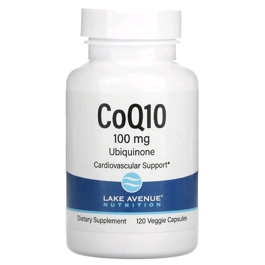 Lake Avenue, CoQ10, USP Grade Ubiquinone, 100 mg, 120 Capsules