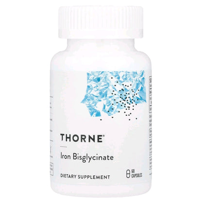 Thorne, Iron Bisglycinate, 25 mg, 60 Capsules