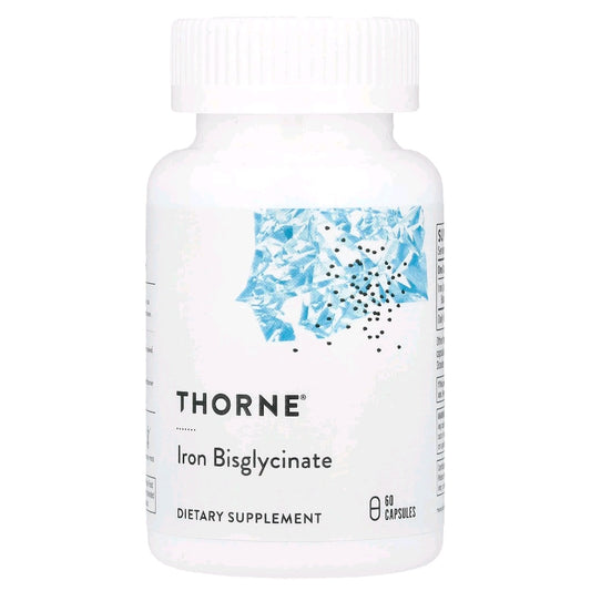 Thorne, Iron Bisglycinate, 25 mg, 60 Capsules