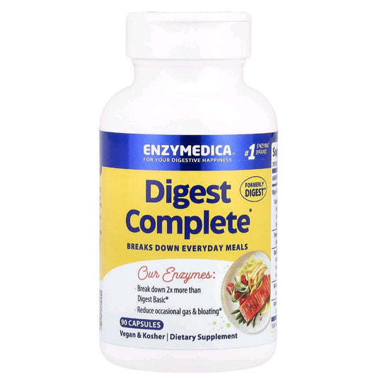 Enzymedica, Digestive Enzymes, Digest Complete, 90 Capsules