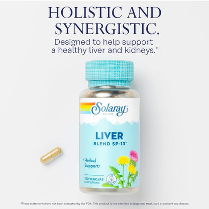 Solaray, Liver Blend SP-13, 100 Capsules