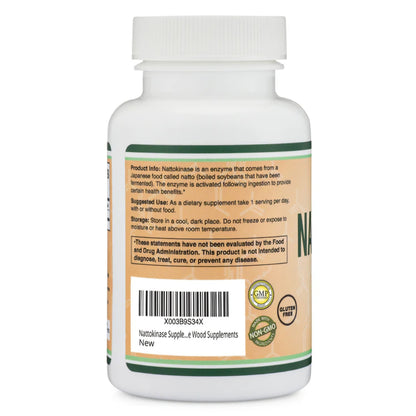 Double Wood, Nattokinase, 4000 FU, 200 mg, 120 Capsules