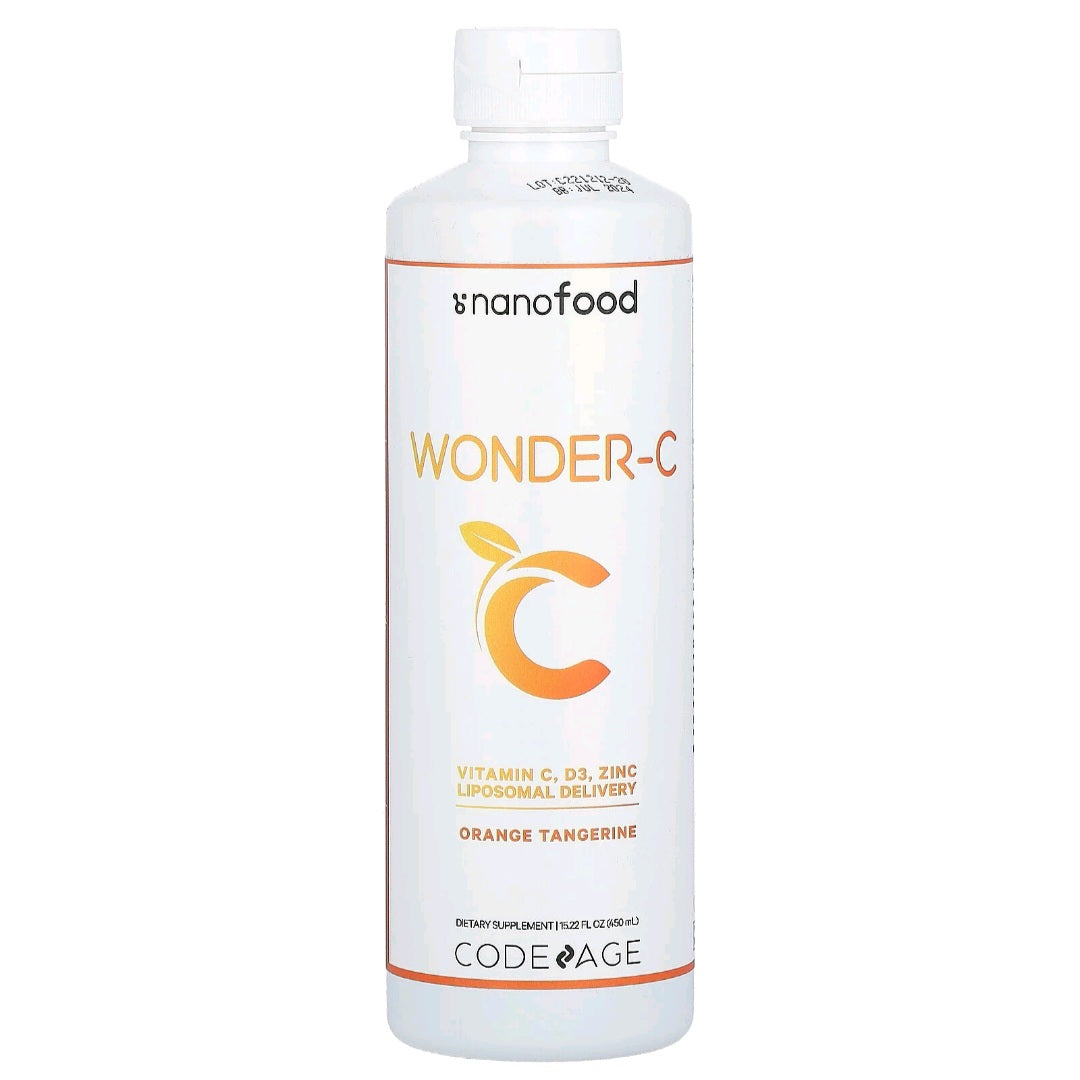 Codeage, Nanofood, Wonder-C, Orange Tangerine, 450 ml