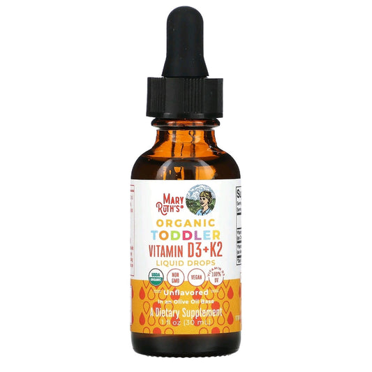 Mary Ruth's, Vitamin D3 + K2 Drops, 600 IU, 30 servings