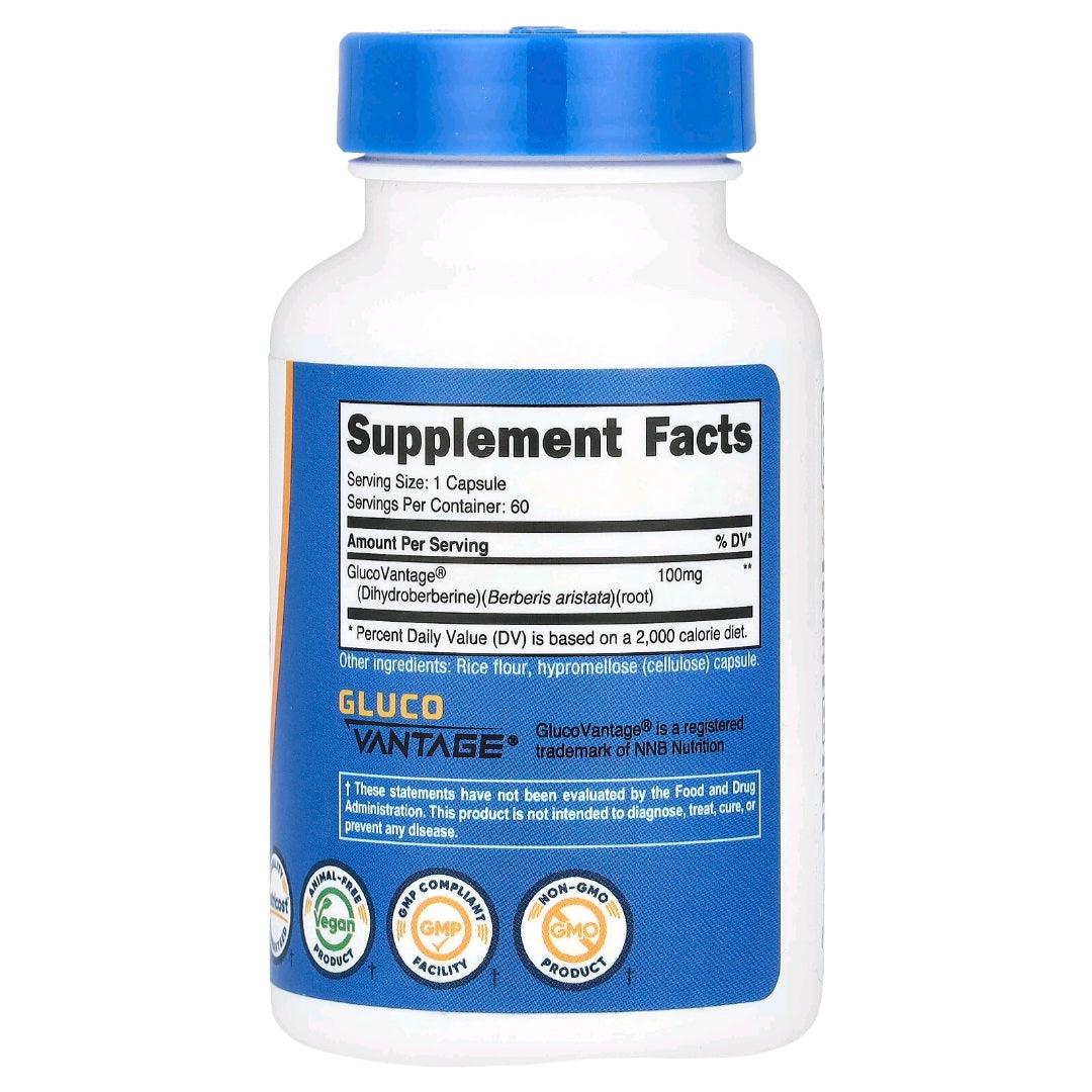 Nutricost, Dihydro Berberine, 100 mg, 60 Capsules