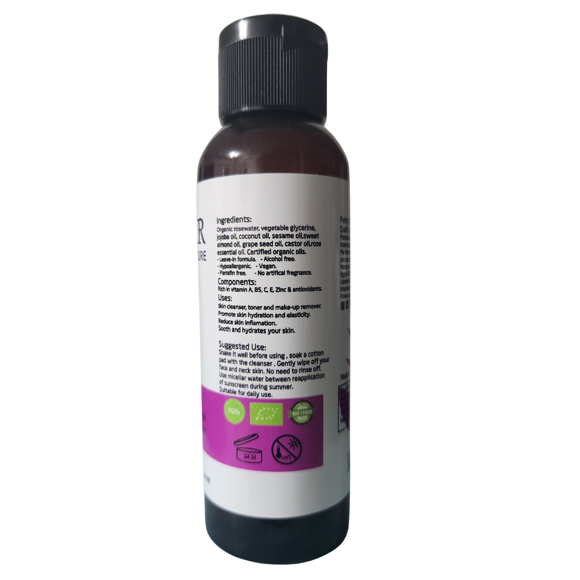 Ishtar, Organic Micellar Water with Rose Essential Oil, 100% Natural, 118ml