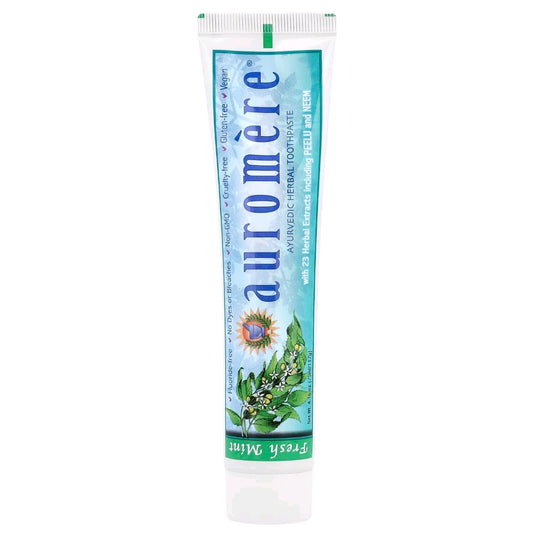 Auromere, Ayurvedic Herbal Toothpaste, Fresh Mint, 117 g